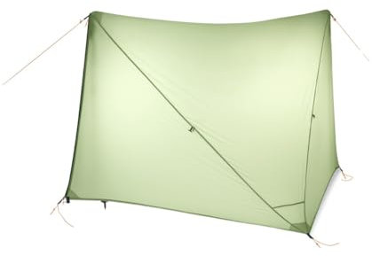 20D Silnylon Ultraleichtes Außenzelt Outdoor Camping Zelt Wasserdicht Regenfliege Hinterhof UV-Schutz Sonnenschutz Baldachin Falle Herbst (Farbe: Grau-Grün) Safehappy