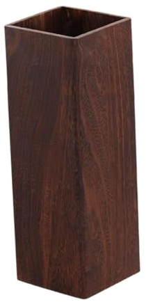 JISADER Holz Schirmständer für Regenschirm, Vintage Schirmständer, Umbrella Storage Bucket, Regenschirm-Aufbewahrungseimer, Wooden Umbrella Stand für Flur Wohnzimmer, Dunkle Holzfarbe