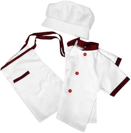 Holibanna 1set Costume Chef Per Grembiule e Cappello Abbigliamento Per Ruolo Costume Per e Spettacoli Per