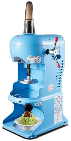 Naturalpowev Macchina per Ghiaccio tritato - Potente Macchina per Ghiaccio tritato da 350 W con Lame in Acciaio Inossidabile, tritaghiaccio a Fiocchi di Neve per Feste, concessioni o Eventi,Blue