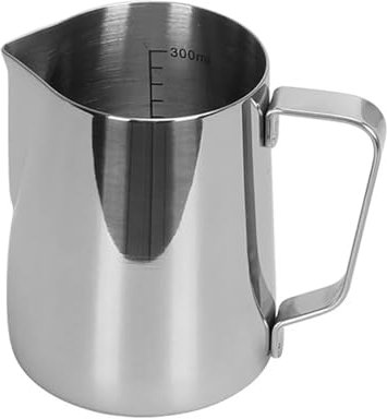 WENYOG Pot à Lait Pichet à Mousse de Lait à café Latte Art, pichet à Mousse de Lait, pichet de Mesure en Acier Inoxydable, Outil de Barista Expresso, Accessoires de café(350ml-Measurement)
