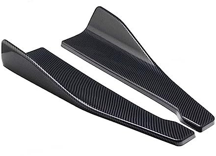Auto Seitenschweller Für Cupra Für Formentor Für Golf 4 Für R32 Für G80 Für M3 Universal Auto Seite Rock Bumper Spoiler Splitter Beschützer Auto Seitenschürze(Carbon)
