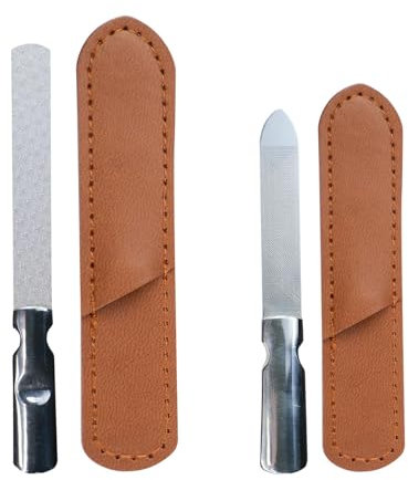 YXIING 2 Pcs Toe Nail Files for Thick Nails, Metal Nail File Stainless for Women Men for Nails, Toenails
