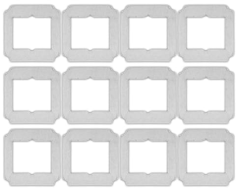 (12 Pièces) Pads de Serpillière de Remplacement pour ECOVACS Winbot Mini Robot Nettoyeur de Vitres Numéro de Pièce W-CC02-0012, Kit d'Accessoires de Chiffons Lavables, Recharge de Pad de Serpillière