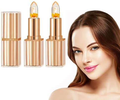 Colour Changing Lipstick, Lip Stain Long Lasting, Tinted Lip Balm, Lipstick Sets for Women, Suitable for All Skin Tones, Create a Charming Look, Moist, Petal