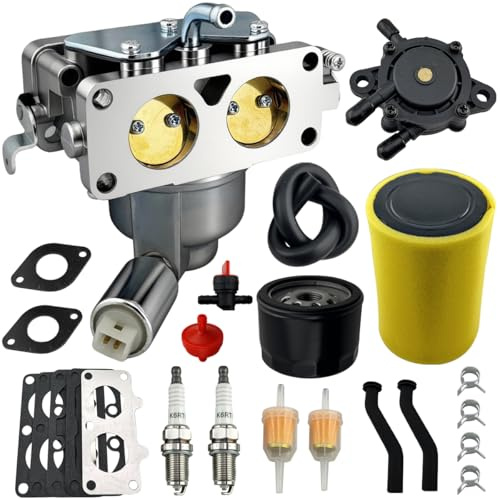 YTH24V48 Kit de réglage du carburateur pour tracteur H-usqvarna 116,8 cm pour tracteur manuel Tondeuse YTH22V46 960450045 960430257, convient pour moteur Briggs & Stratton 20Hp-25Hp Intek V-Twin