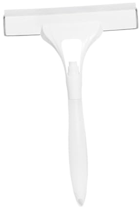 Gralara Tergivetro Raschietto per Doccia Tergicristalli Domestico E Spatola per Piastrelle con Flessibile in Silicone Adatto per Box Doccia E Tavoli, Bianco