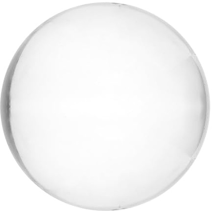 GARVALON Sfera di Cristallo Trasparente per Fotografia e Meditazione Palla di Vetro Bianco per Decorazione Feng Shui e Supporto Desktop