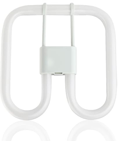Terilamy GR10q 4-Pin Bulb, 16W 3500K Warm White Compact Fluorescent Bulb, 4 Pin Lamp Bathroom Light Bulb, 230V Butterfly Bulb Energy Saving Lamps for Flush Ceiling Light Home