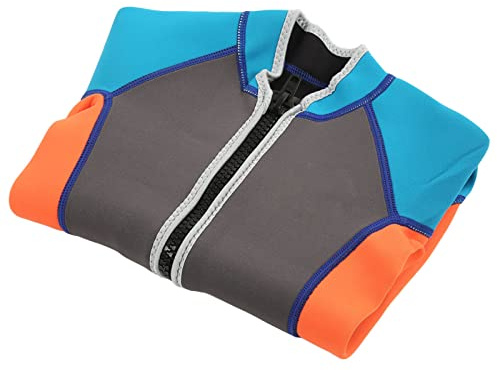 Stylebest Combinaison de plongée pour enfants en néoprène à manches longues pour la chaleur et le soleil Convient pour le surf la natation Filles Garçons 2,5 mm Matériau Taille 6-12 (taille 12)