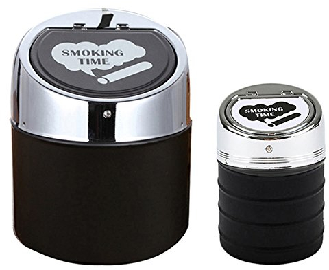 Coralpearl Zigaretten-Aschenbecher mit Deckel/Zigarre Windaschenbecher Groß und Klein/Sturmaschenbecher Metall Tischaschenbecher Tisch Ascher Ashtray für Zuhause Büro Auto Terrasse,Drinnen Draußen