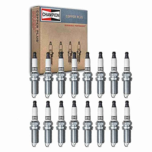 16 pc Champion Copper Plus Spark Plugs compatible with Ram 1500 5.7L V8 2011-2024 HEMI V8 truck
