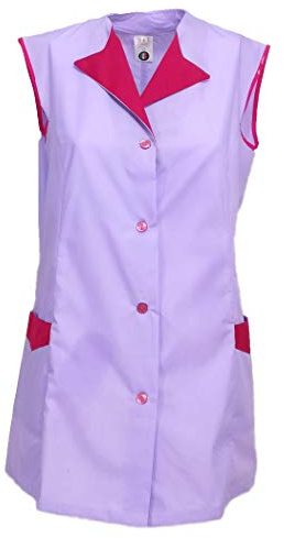 fratelliditalia.org Blouse sans manches pour femme emmanchures boutons d'été de nettoyage de travail fabriquée en Italie