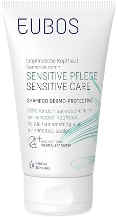 EUBOS SENSITIVE PFLEGE Shampoo Dermo Protective 150ml | Milde Reinigung für jeden Haartyp, Wohltuende Pflege für empfindliche Kopfhaut, Hautverträglichkeit dermatologisch bestätigt