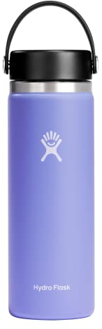 Hydro Flask 20 oz Wide Mouth with Flex Cap Stainless Steel Reusable Water Bottle Lupine - Vacuum Insulated, Dishwasher Safe, BPA-Free, Non-Toxic