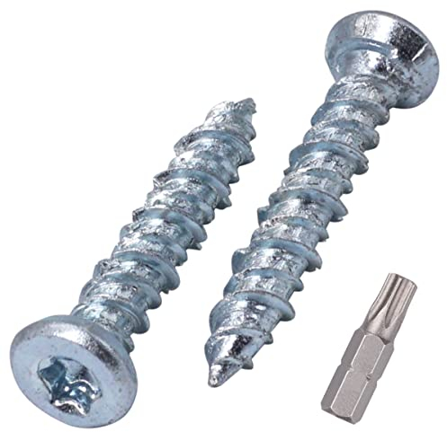 SKIR'CO (240 Stück) Betonschrauben, verzinkt 7,5 x 42 mm Senkkopf, Mauerwerk Schrauben, Rahmen Befestigungsschraube