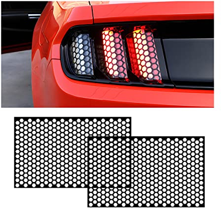 CGEAMDY 2 Pièces Film Teintant Phare Voiture 48x30CM Noir Mat Auto-Adhésif Feu Arrière (Noir)