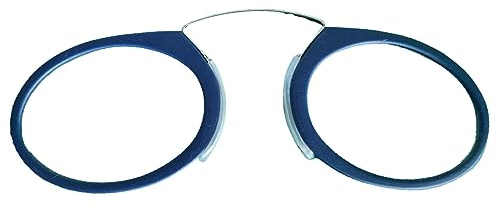 PintoMed Lesebrille, Optitrie 2.5, Blueklein-Farbe, Damen, Herren, leicht, tragbar, schmal, kompaktes Etui, Bügelloses Design, elegante Farben, Anti-Blaulicht