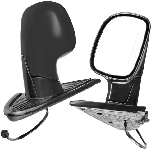 PZ Pair (2) Driver and Passenger Side Door Mirror for 2001-2007 Dodge Grand Caravan, Caravan, Chrysler Voyager, Town & Country Front Right&Left Side View Mirror with Power Adjustment, Black