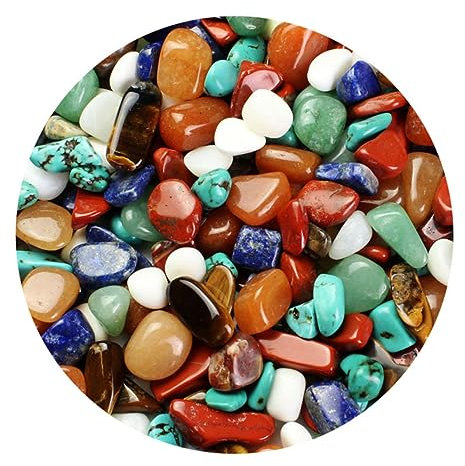 Gadpiparty 1 Rocas De Vidrio Para Paisajismo Grava De Vidrio Decoraciones De Peceras Rocas De Vidrio Natural Tumba De Cristal De Acuario Grava Del Tanque De Peces Tonos Terrestres Turquesa