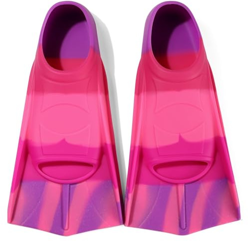Azuunye Kinder-Schwimmflossen, Silikonflossen für Jugendliche, Schwimmtraining für Schoß, Schwimmbad für Kinder, Mädchen, Jungen, Größe XS