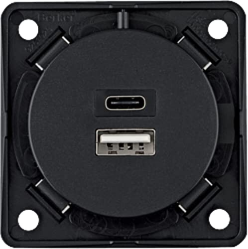 USB Ladesteckdose 230V,2fach,3A,A+C 926202505 4011334520900 Berker