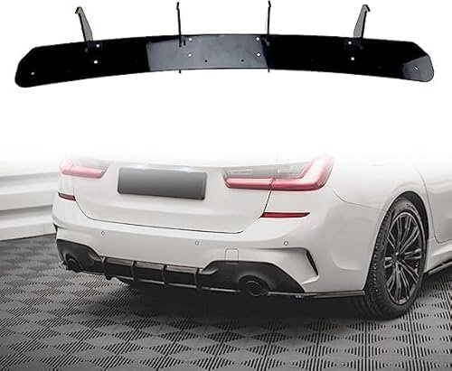 THOMIX Auto Heckstoßstange Diffusor für BMW 3er G20 320i 2019 2020 2021 2022,Spoilerlippe Heckdiffusor,Auto Heckspoiler Heckstoßstange Lippe Hecklippe des Fahrzeugs Auto Zubehör