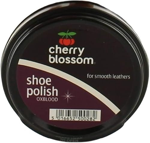 PVONLINE OASIS Che-rry Blos-som Shoe Polish, Restores And Enhances Shines, Nourishes & Protects Shoe,Oxblood 50ml