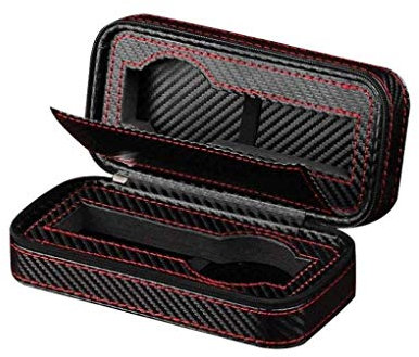 SAyfur Aufbewahrungsbox für Uhren aus PU-Leder für das Uhrengehäuse, tragbare Handgepäcktasche, praktischer Ersatz für die Aufbewahrungsbox für Uhrensammlung mit Zwei Rahmen Full of Stars
