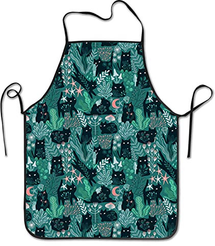 Wasserdicht Kochen Schürze Blaue Aquarellflecken Groß Arbeitsschürze Premium Malschürze Personalisiert Schürzen Für Damen Grillen
