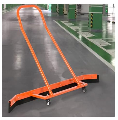 Rubber Broom For Garage Floor - Portable Rolling Floor Push Broom, For Patio/Tennis Court/Workshop/Park - Large And Efficient Cleaning Tool