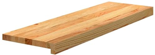 vidaXL Treppenstufen 8 STK. Hellbraun 80x30x2 cm Massivholz Eiche