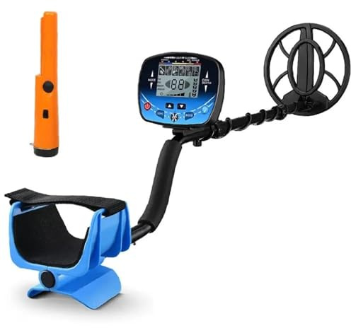 QIUYMGFG Metal Detector Cercatore di Metalli Dorati sotterranei Impermeabili TX-910 MD910 Pinpointer per rilevamento di tesori Pinpointer Metal Detector(TX910 GP-Pointer)