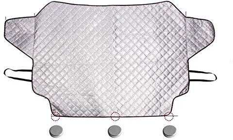 Sonnenschutz Auto Frontscheibe Auto Schneeabdeckung Magnetische Windschutzscheibe Abdeckung Dicker Sun Shade Schutzabdeckung Sun Blocker Alle Wetter Winter Sommer SUV Universal Frontscheibenabdeckung