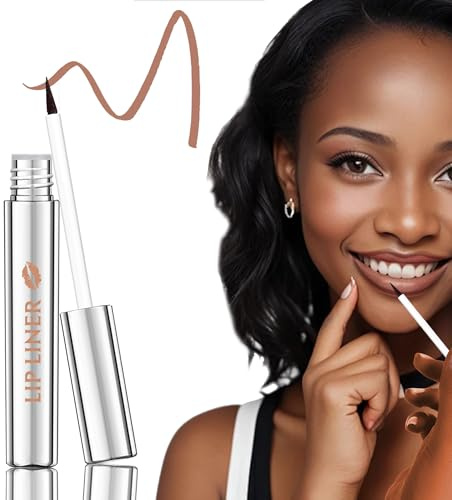 Lip Liner Peel Off Lip Stain Tattoo, Braun Peel Off Lippenstift mit Pointed Applicator, Wasserfester Anti-transfer, 24H Long Lasting, Not-stick Cup Liquid Matte Lip Tint Lipliner Makeup für Frauen-03
