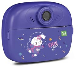 SJ GANG STYLE JAM GANG Macchina Fotografica istantanea, stampa termica in bianco e nero, con giochi, bambino, display lcd, idea regalo