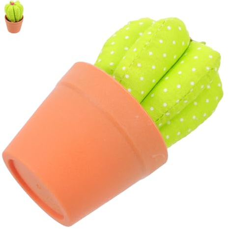 iplusmile Nadelkissen Kaktus Design mit Kunststoff Blumentopf Näh Organizer für Basteln und Quilten Stabiles Nadelhalter Zubehör für Zuhause