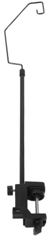POPETPOP Support Sécurisé en Fer Repasser de à Câble Noir Pince Élargie et Rainure Incurvée, Stable Facile à Installer pour Planche