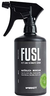 FUSL Fett und Schmutz Löser, 500ml Sprayflasche, Bio-Reiniger Konzentrat, Grillreiniger, Backofenreiniger