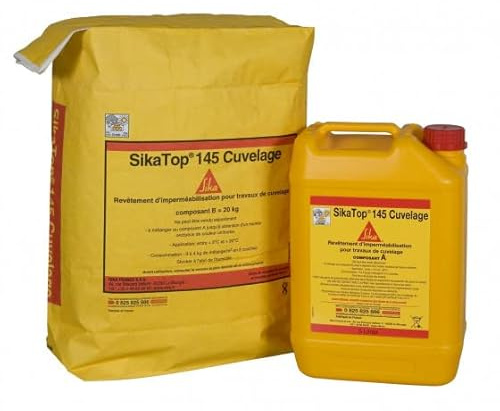 SIKA Sikatop 145 Revestimiento Impermeabilizante - Gris - 25kg