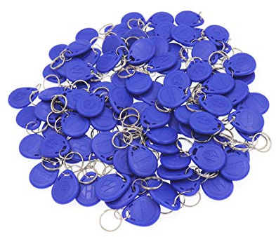 100x RFID Schlüsselanhaenger Transponder Zutrittskontrolle KeyFob Chip Tag 125Khz