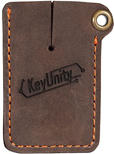 KeyUnity Leather Sheath EDC Pocket Organizer - Hand Stitched Slip Pouch,Ideal for Man & Women