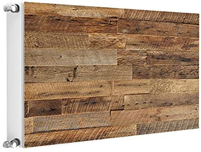 TMK ArtDeko Magnetische Heizkörperverkleidung Modernes Design Einfache Montage 80x60 Magnet Heizkörperabdeckung, Holz