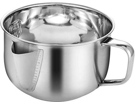 Soßenfett-Abscheiderkrug, Fett- und Soßenabscheider-Sieb, Edelstahl-Soßenöl-Fett-Suppen-Abscheider-Sieb, 1200 ml-Without lid