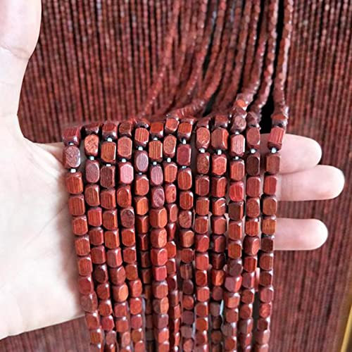 NIANXINN Rideau de Perles en Bambou et Bois, Rideau Mouche Intérieur et Extérieur, Pare-Vue Anti-Insectes, Diviseur Décoration à Suspendre Panneau, pour Entrée Salon Chambre (100 strands-100x210cm)