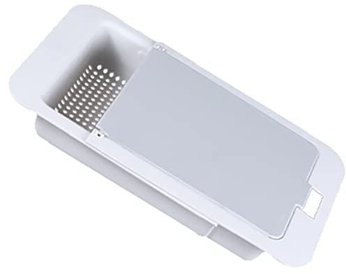 Housoutil Panier De Vidange Pour Légumes De Cuisine Avec Planche à Découper Rétractable Et Pratique Pour Drainage Rangement