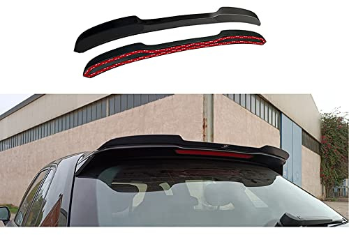 Motordrome A/487 Alerón de Techo (Tapa de poiler) Compatible con Audi A3 (8V) S-Line/S3 Hatchback/Sportback 2012-2016 (ABS Negro Brillante)