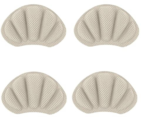 flintronic 2 Pair Sneaker Repair Patch, Heel Patch, Shoes Heel Repair Sneaker, Leather Heel Protector, Heel Pad Repair for Most Types, Apricot, #8 4pcs-2 Pairs-beige