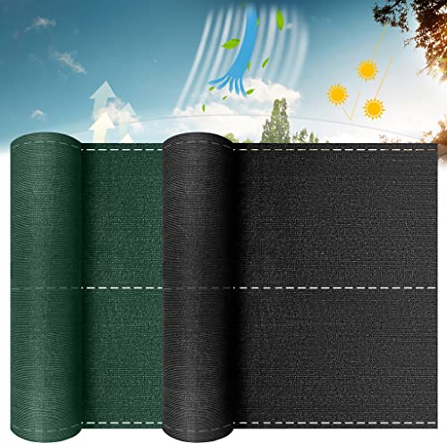 TRMLBE 1,2m x 10m Pare-Vue en HDPE de 150 g/m² pour Clôture avec Attaches de Câble, Protection UV et Coupe-Vent pour Balcon et Jardin, Anthracite