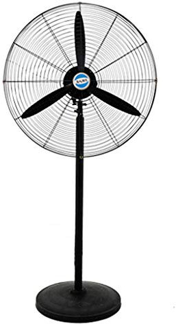 Natliedop Ventilador de Pedestal,Ventilador de Pie,Ventilador Eléctrico de Pie con Motor Potente y 3 Palas para Almacenes Industriales Comerciales Residenciales Agrícolas